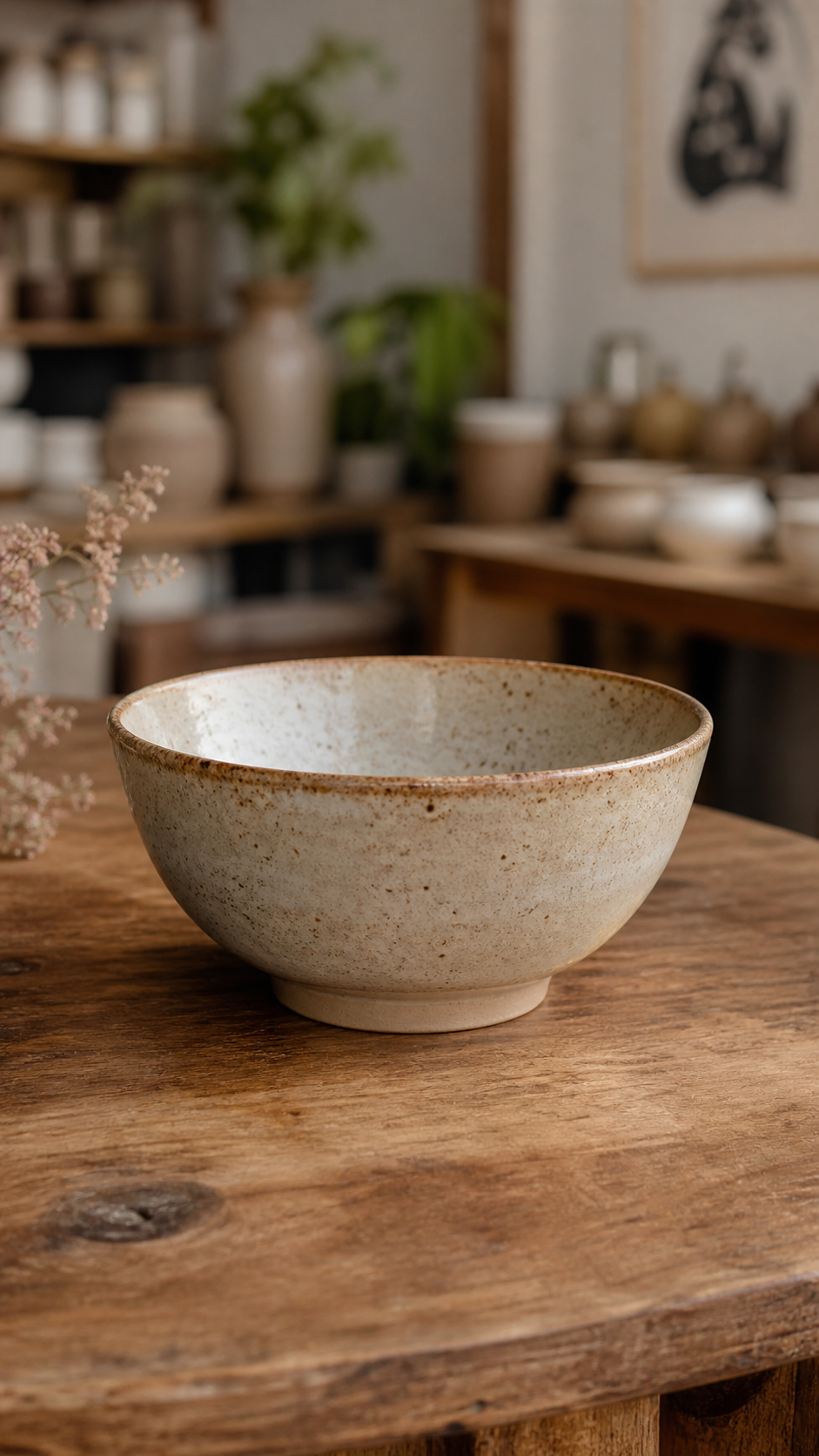 Handgedrehte Keramikschale aus Handmade-Keramik